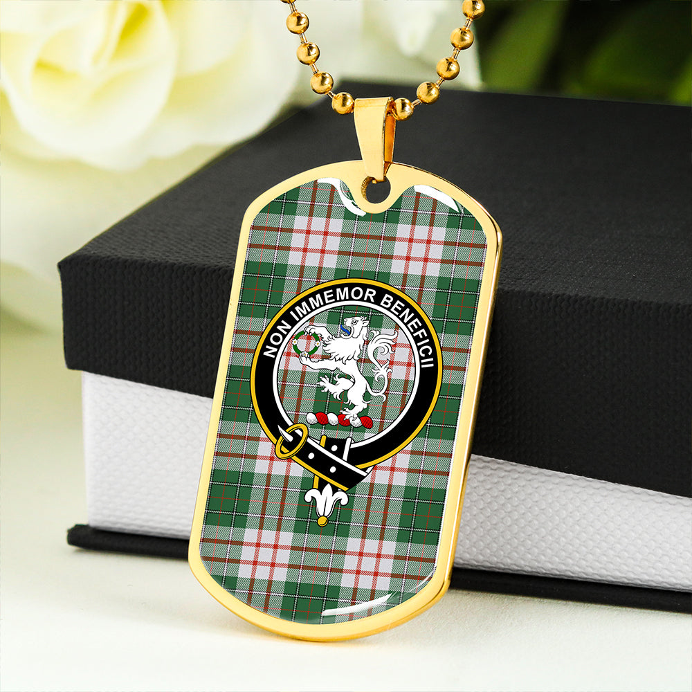 MacDiarmid Dress Ancient Clan Badge Classic Tartan Dog Tag Necklace