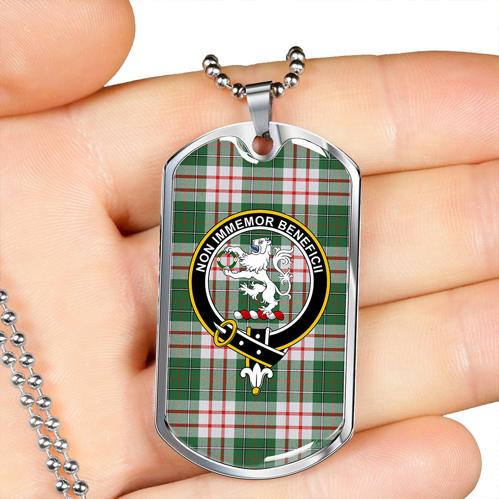 MacDiarmid Dress Modern Clan Badge Classic Tartan Dog Tag Necklace