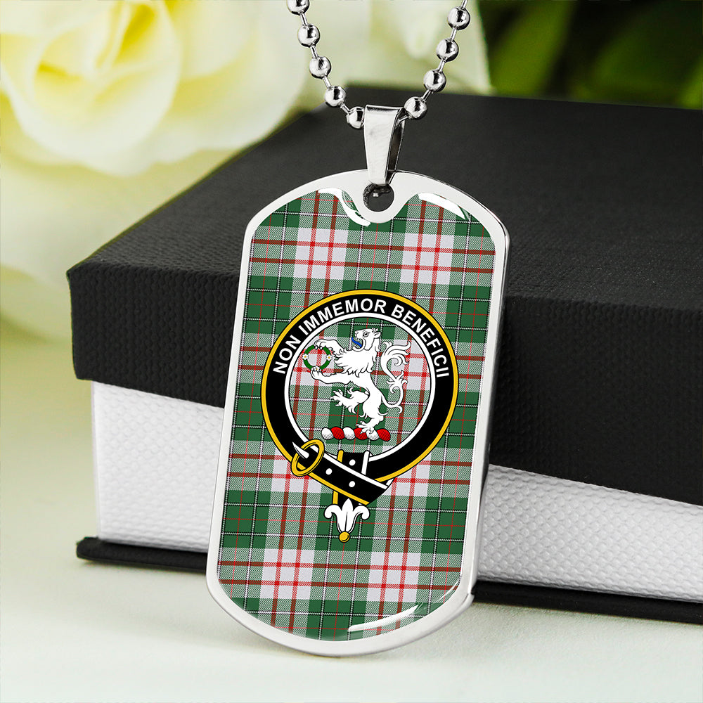 MacDiarmid Dress Modern Clan Badge Classic Tartan Dog Tag Necklace