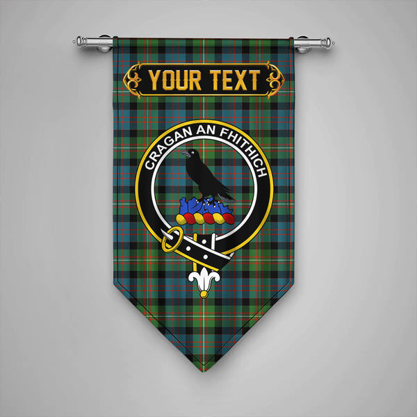 MacDonell of Glengarry Ancient Clan Badge Tartan Gonfalon Personalize