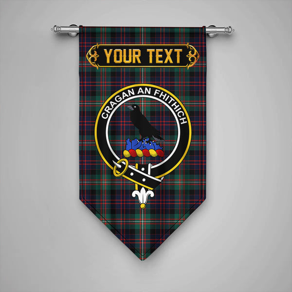 MacDonell of Glengarry Modern Clan Badge Tartan Gonfalon Personalize