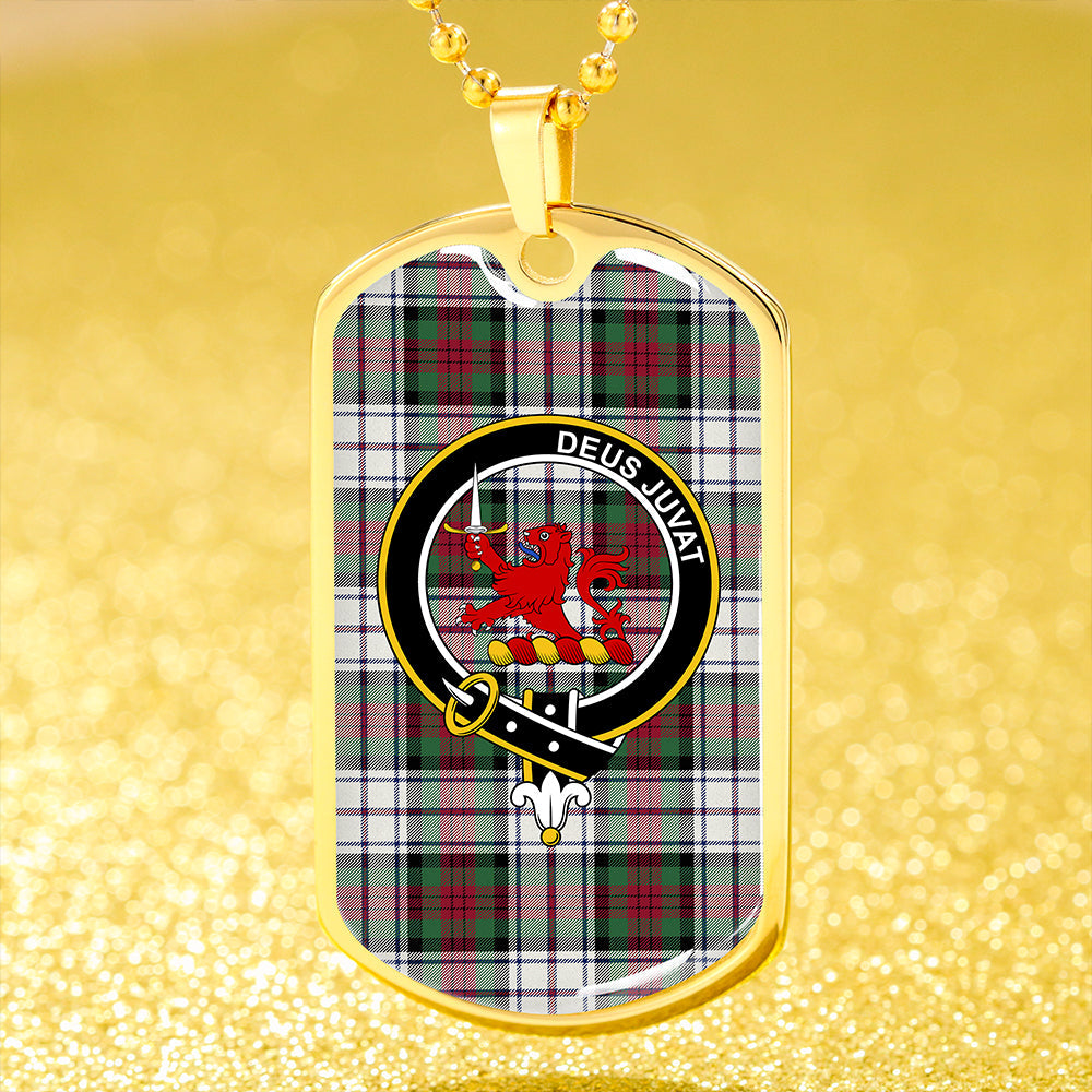 MacDuff Dress Modern Clan Badge Classic Tartan Dog Tag Necklace