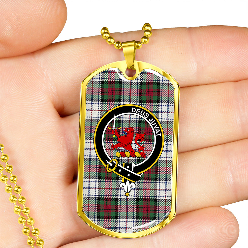MacDuff Dress Modern Clan Badge Classic Tartan Dog Tag Necklace