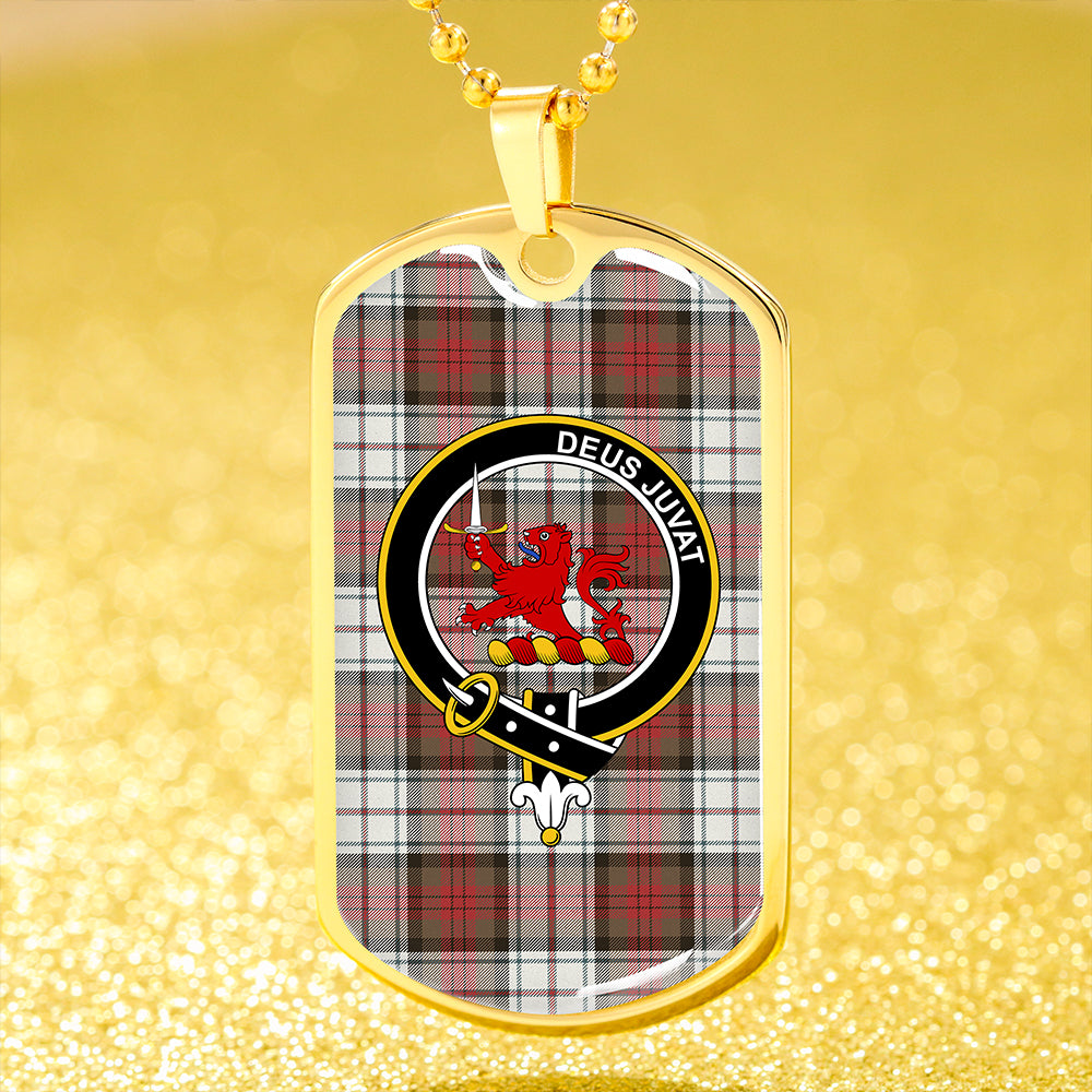 MacDuff Dress Weathered Clan Badge Classic Tartan Dog Tag Necklace