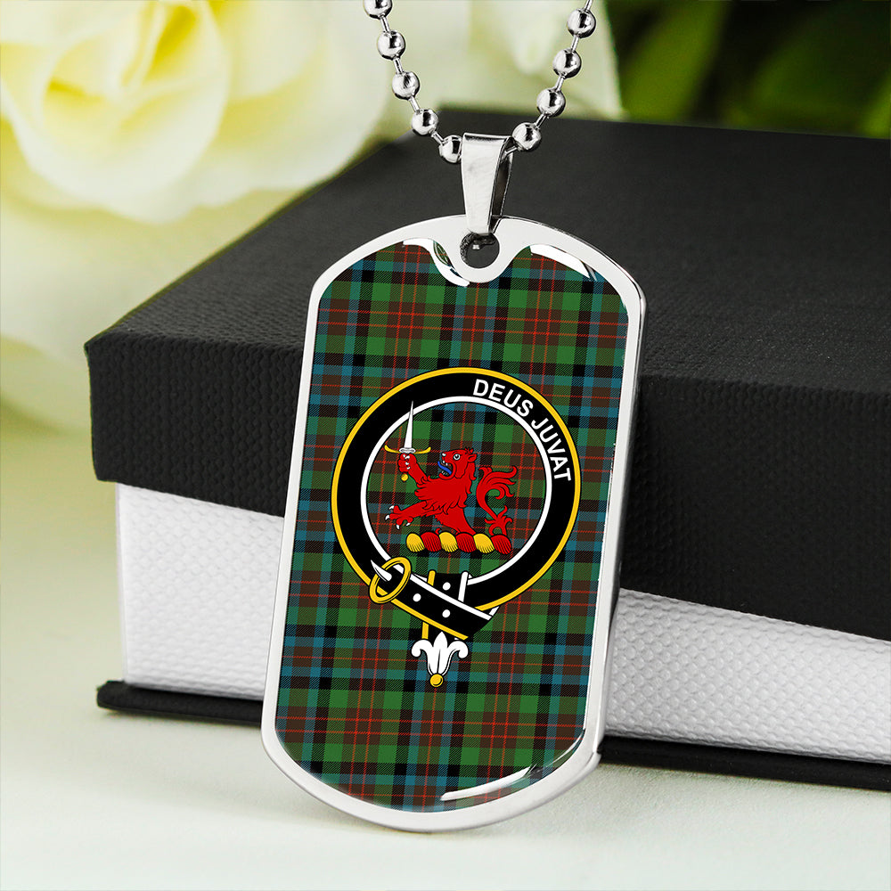 MacDuff Hunting Ancient Clan Badge Classic Tartan Dog Tag Necklace