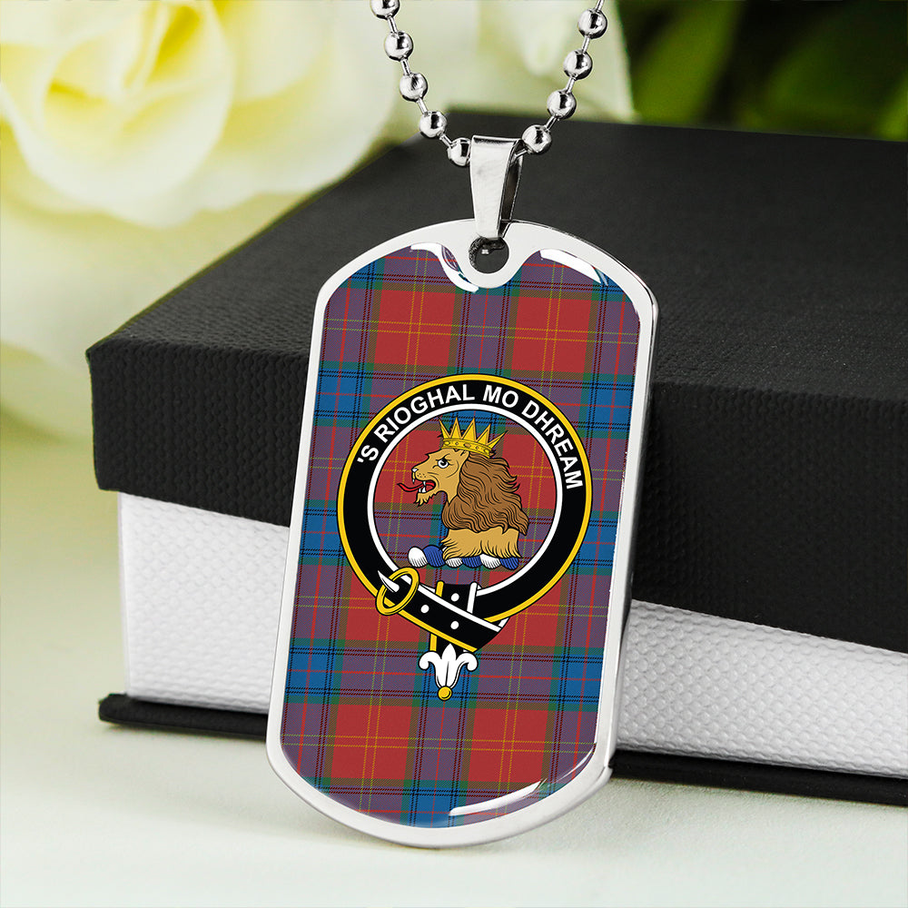 MacEdward (MacGregor Hastie) Ancient Clan Badge Classic Tartan Dog Tag Necklace