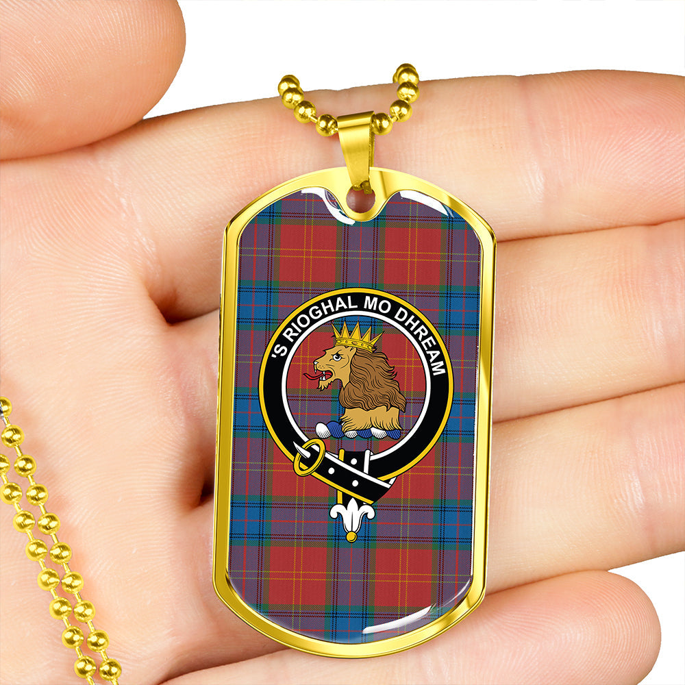 MacEdward (MacGregor Hastie) Ancient Clan Badge Classic Tartan Dog Tag Necklace