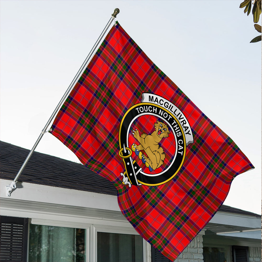 MacGillivray Modern Tartan Classic Crest House Flag