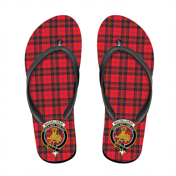 MacGillivray Modern Tartan Crest Flip Flop