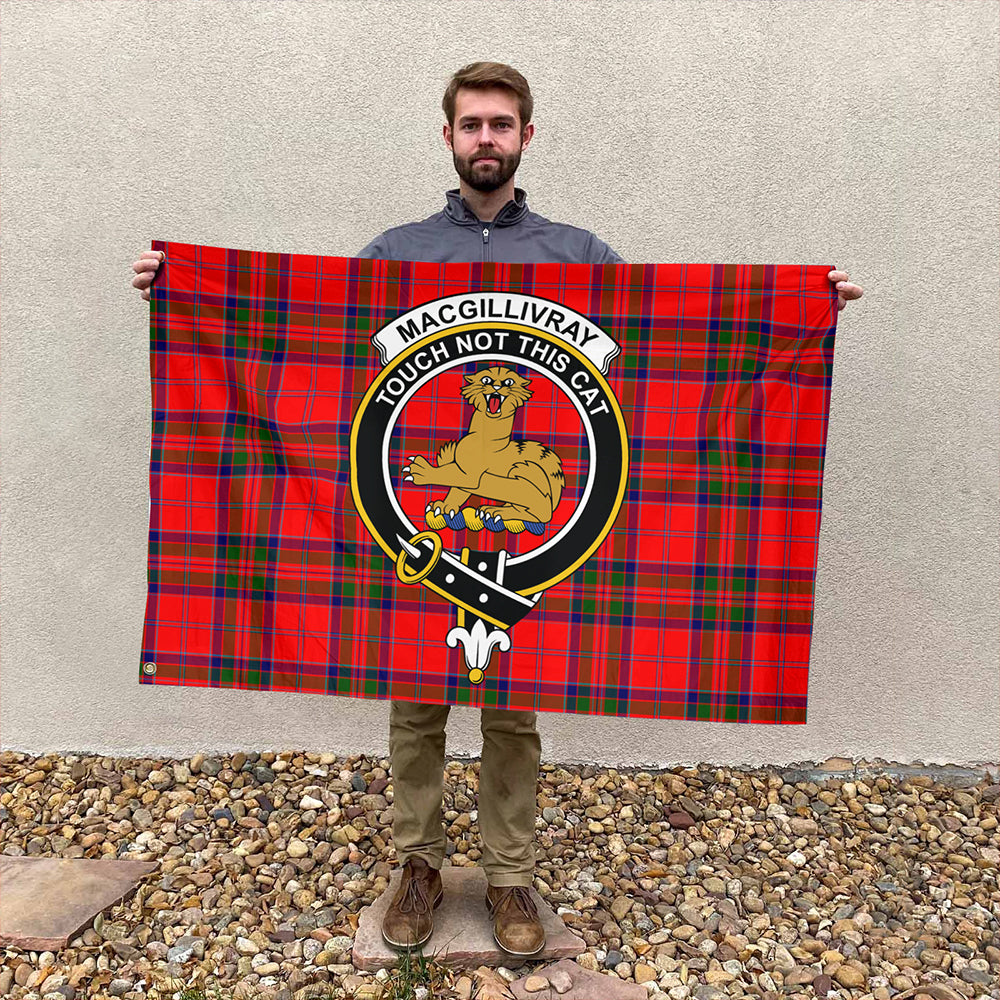 MacGillivray Modern Tartan Classic Crest House Flag