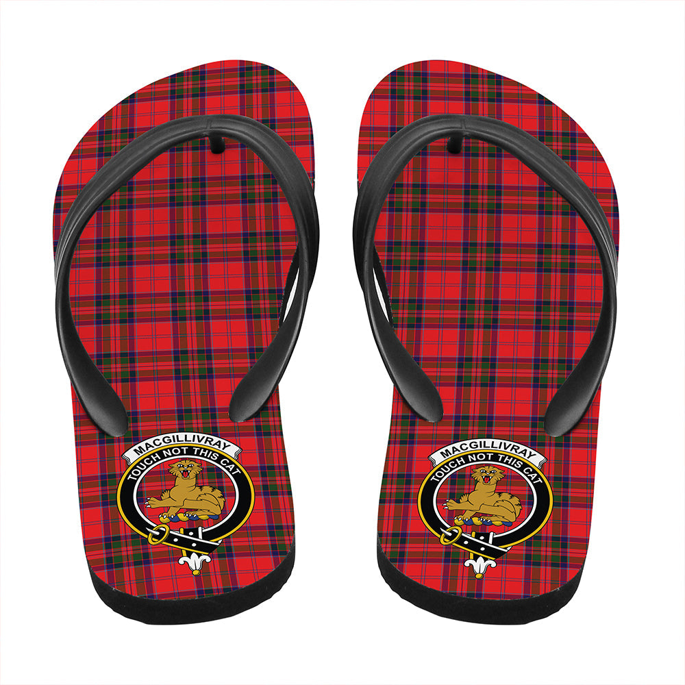 MacGillivray Modern Tartan Crest Flip Flop