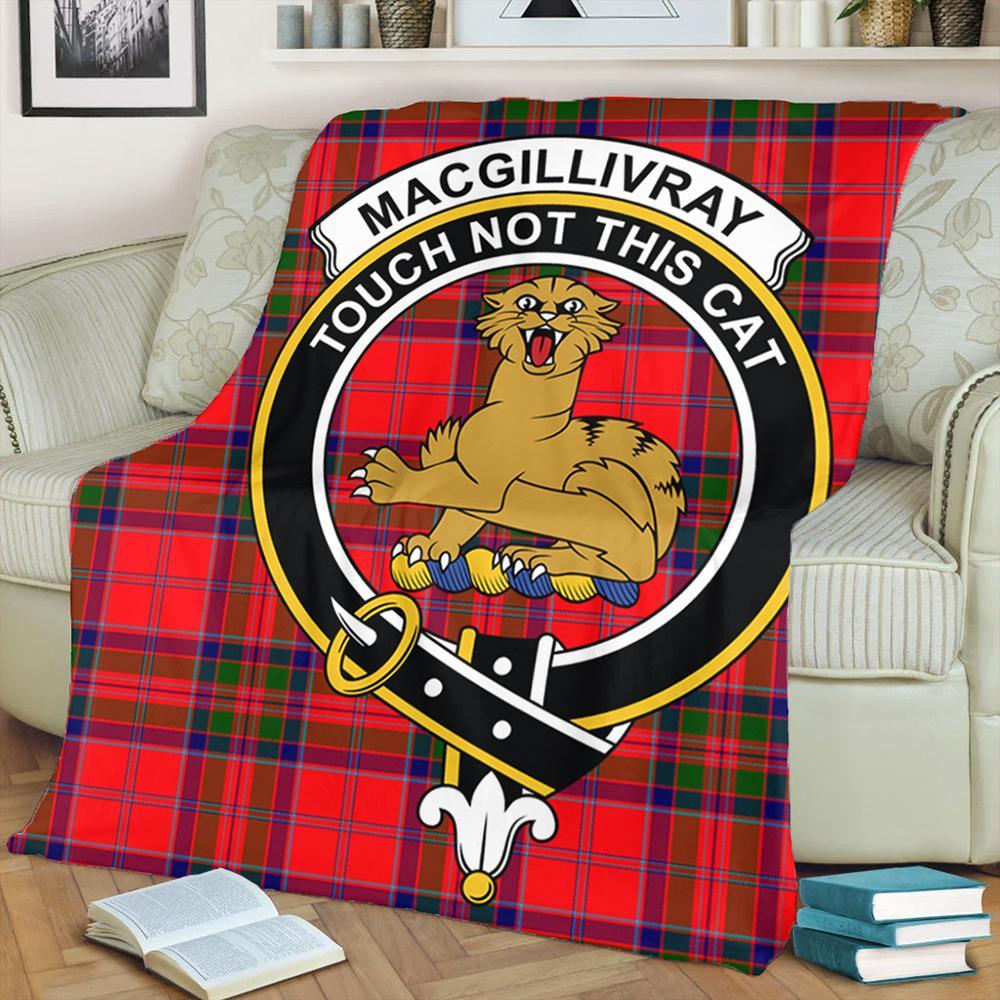 MacGillivray Modern Tartan Crest Premium Blanket