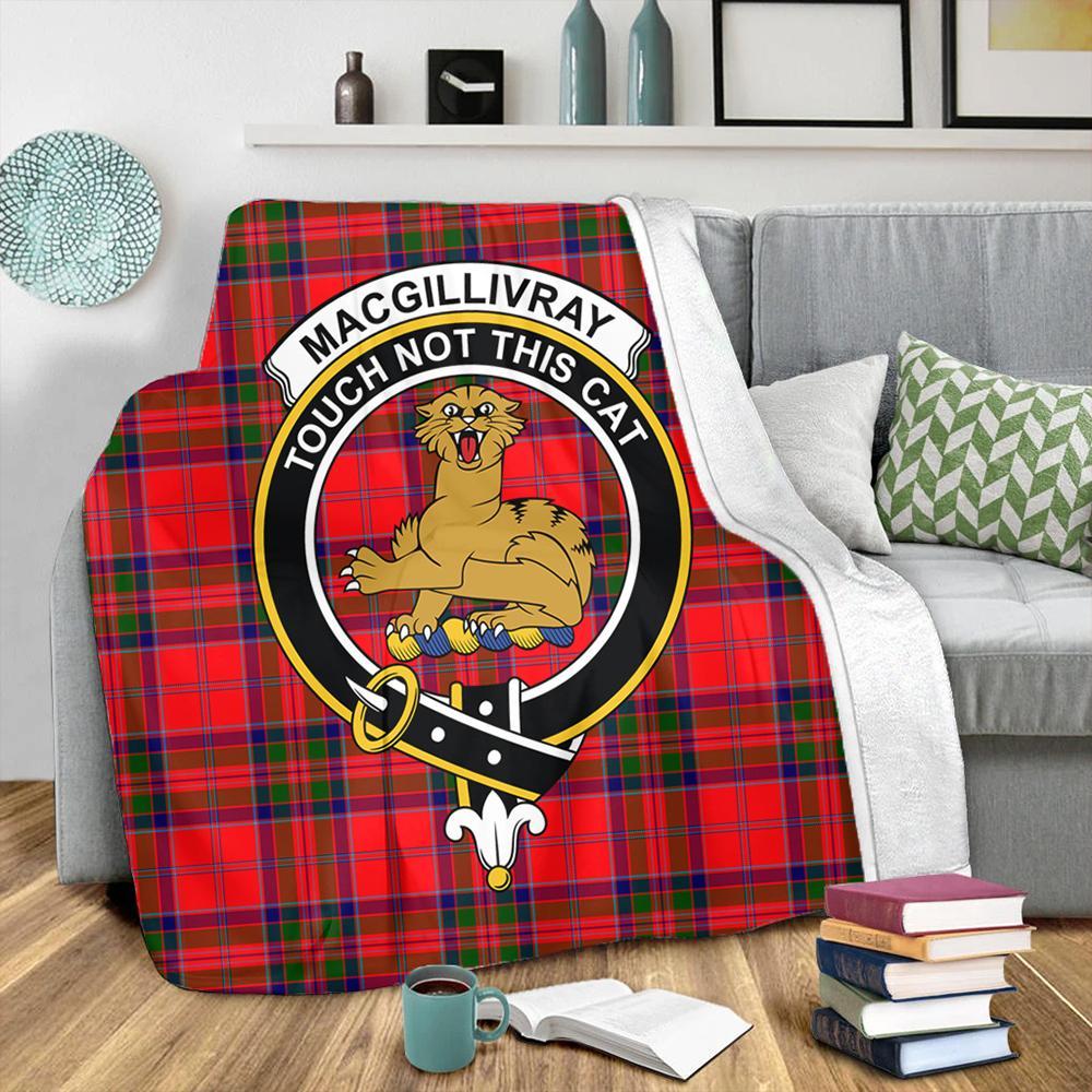 MacGillivray Modern Tartan Crest Premium Blanket