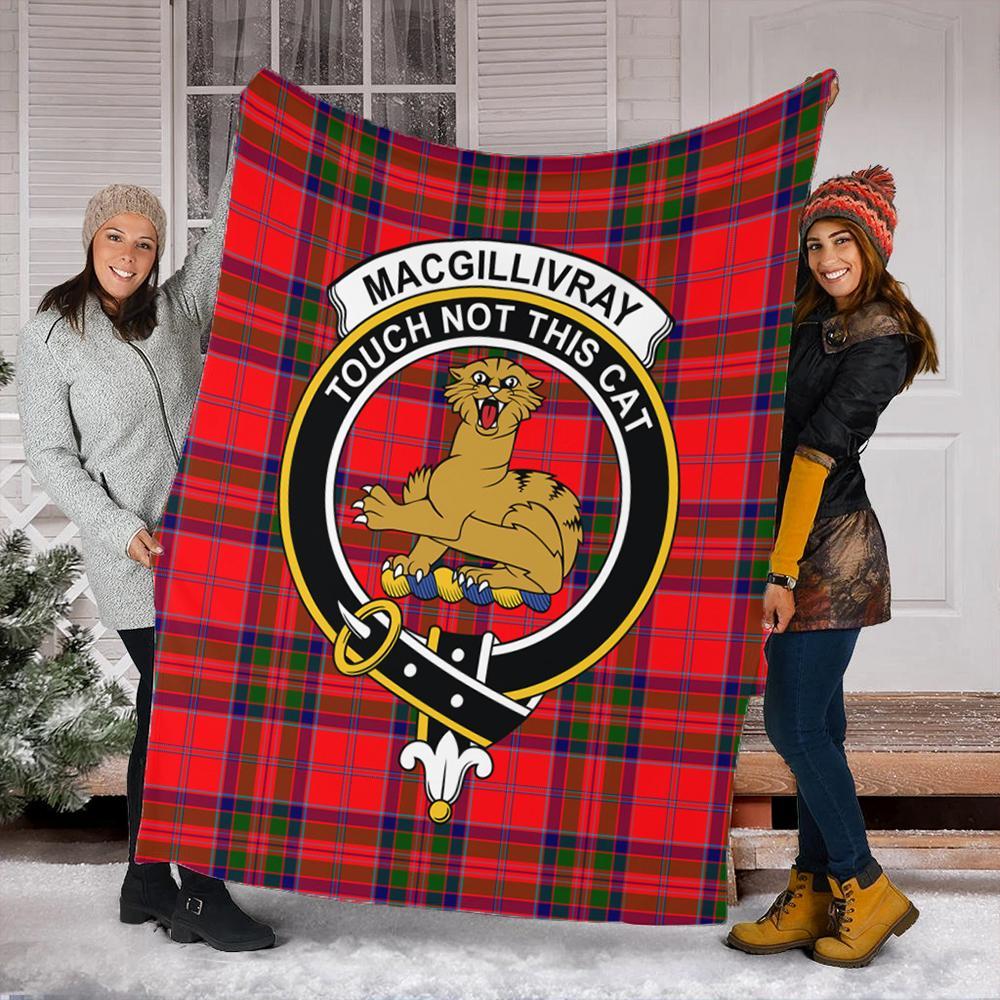 MacGillivray Modern Tartan Crest Premium Blanket