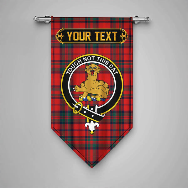 MacGillivray Modern Clan Badge Tartan Gonfalon Personalize