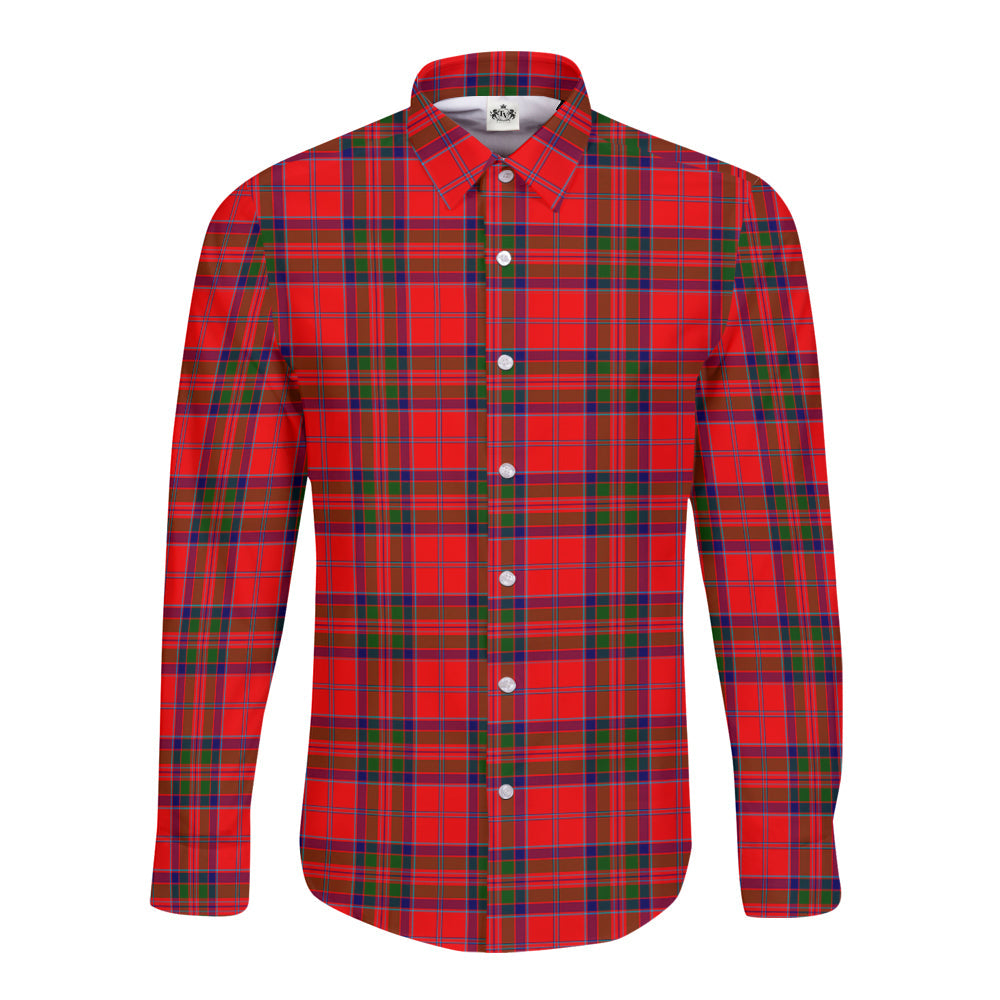 MacGillivray Modern Tartan Plaid Long Sleeve Button Shirt