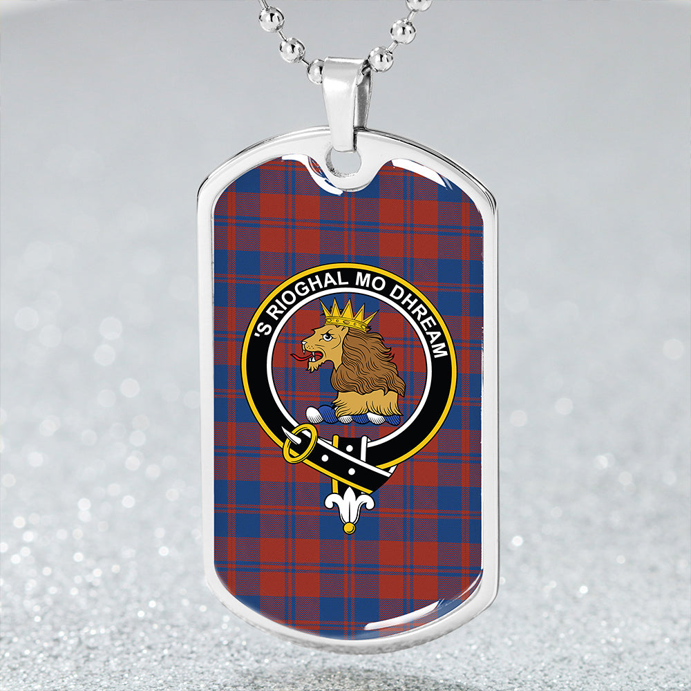 MacGregor of Glengyle (Gregor of Deeside) Modern Clan Badge Classic Tartan Dog Tag Necklace