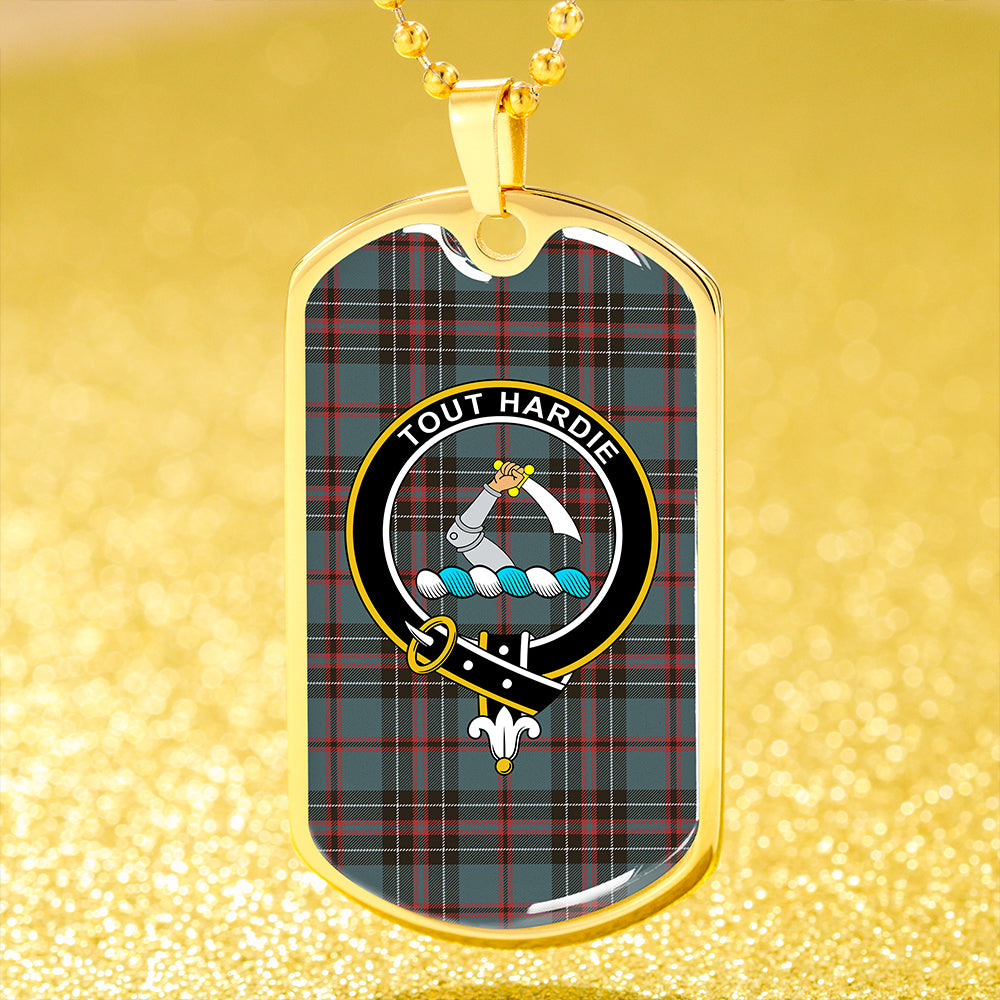 MacHardy (Clans Originaux) Clan Badge Classic Tartan Dog Tag Necklace