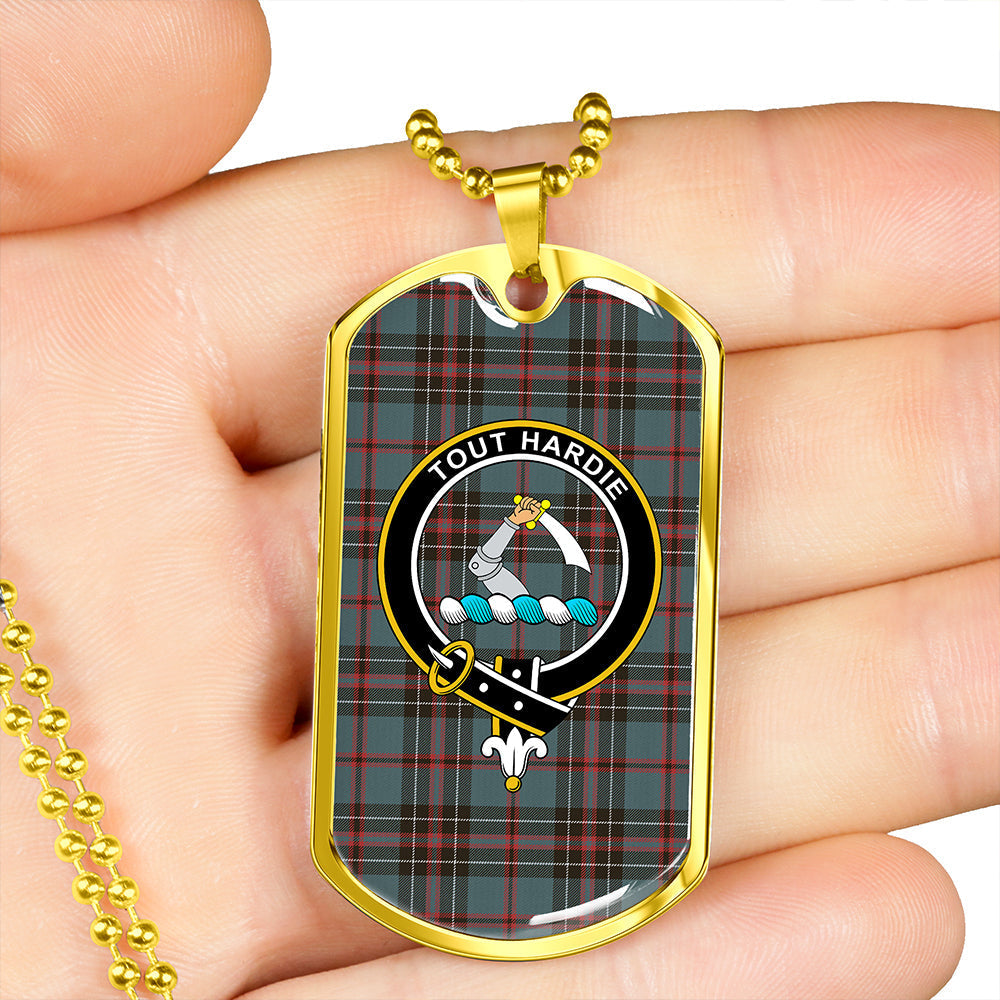 MacHardy (Clans Originaux) Clan Badge Classic Tartan Dog Tag Necklace