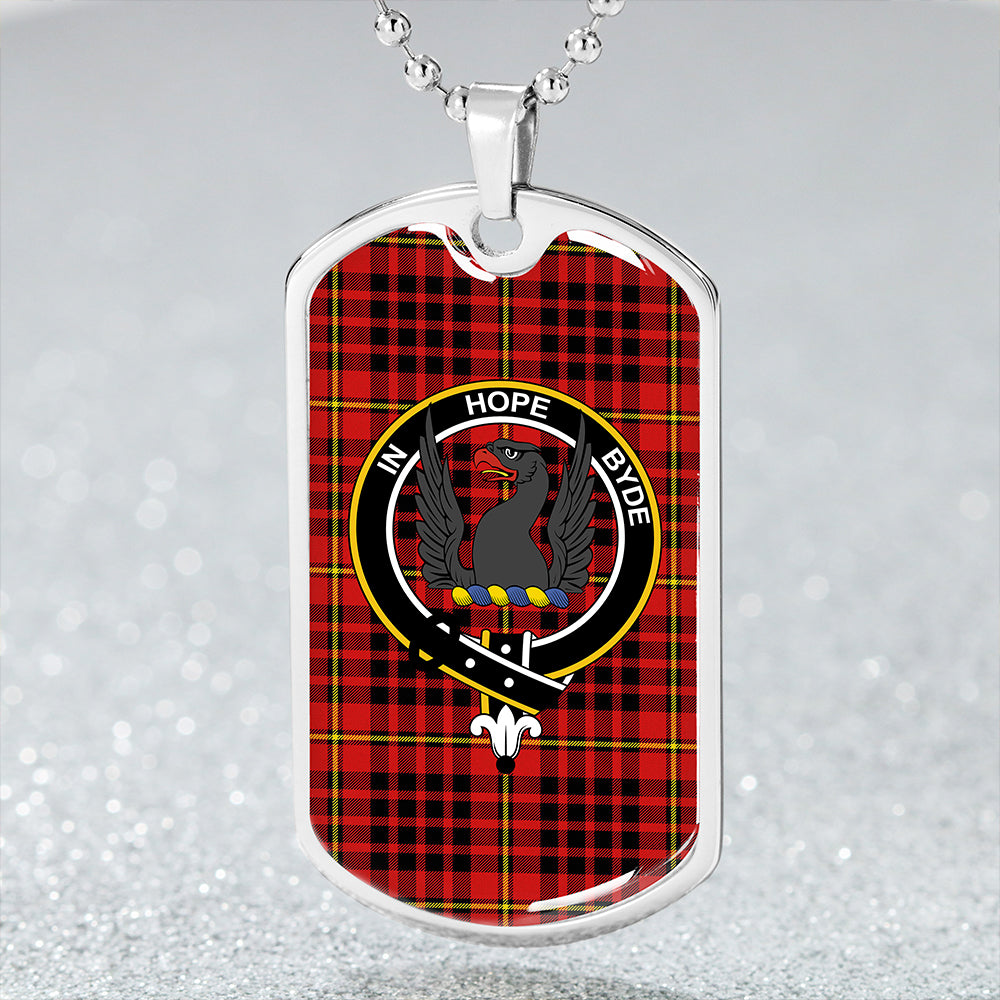 MacIan Modern Clan Badge Classic Tartan Dog Tag Necklace