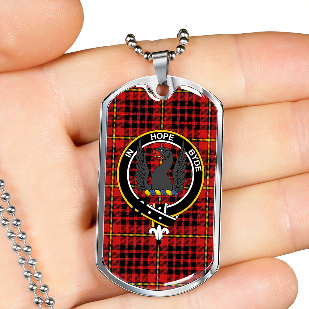 MacIan Modern Clan Badge Classic Tartan Dog Tag Necklace