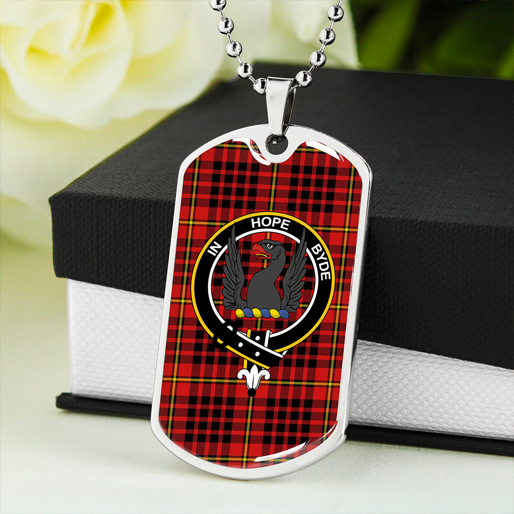 MacIan Modern Clan Badge Classic Tartan Dog Tag Necklace