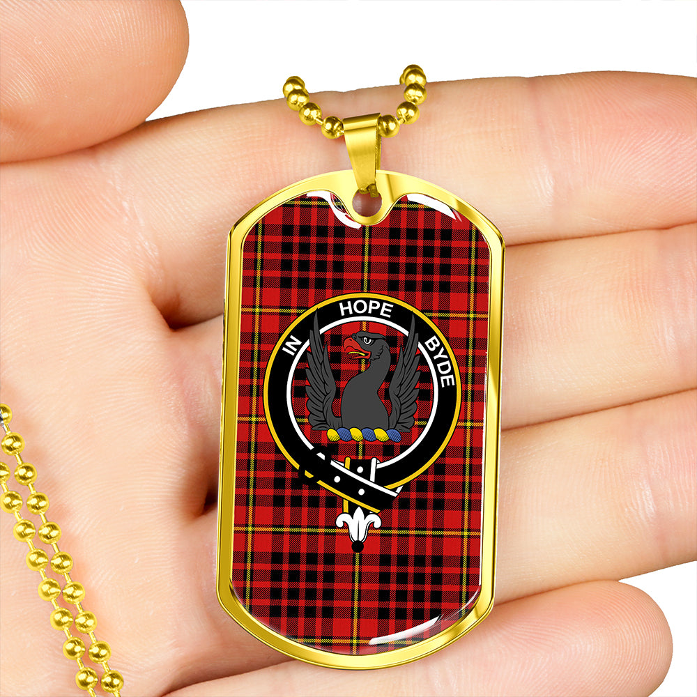 MacIan Modern Clan Badge Classic Tartan Dog Tag Necklace