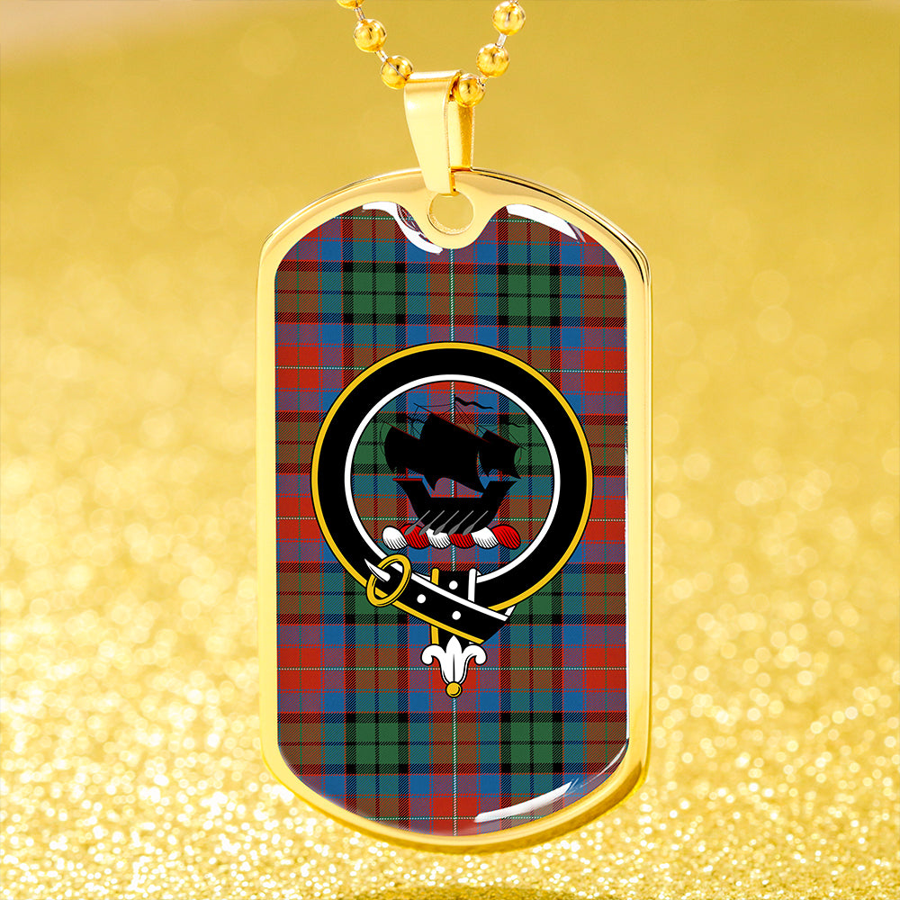 MacInroy Rattray Ancient Clan Badge Classic Tartan Dog Tag Necklace