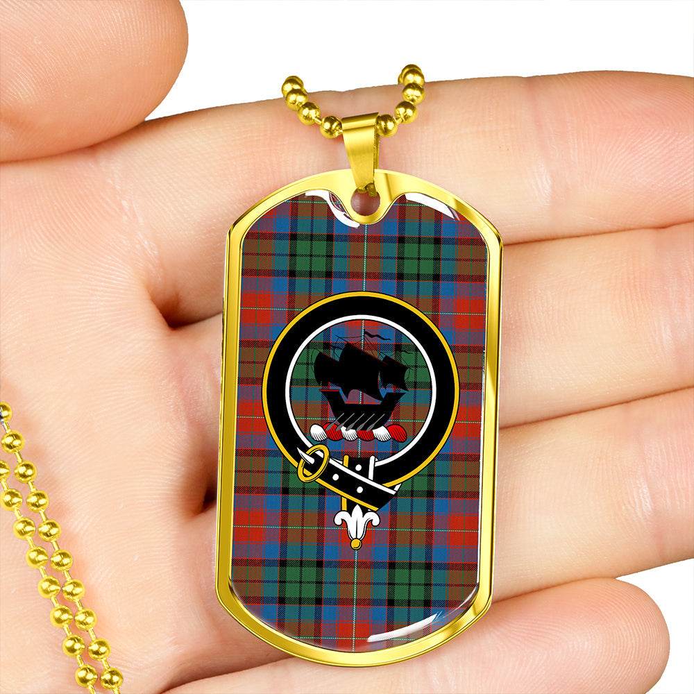 MacInroy Rattray Ancient Clan Badge Classic Tartan Dog Tag Necklace