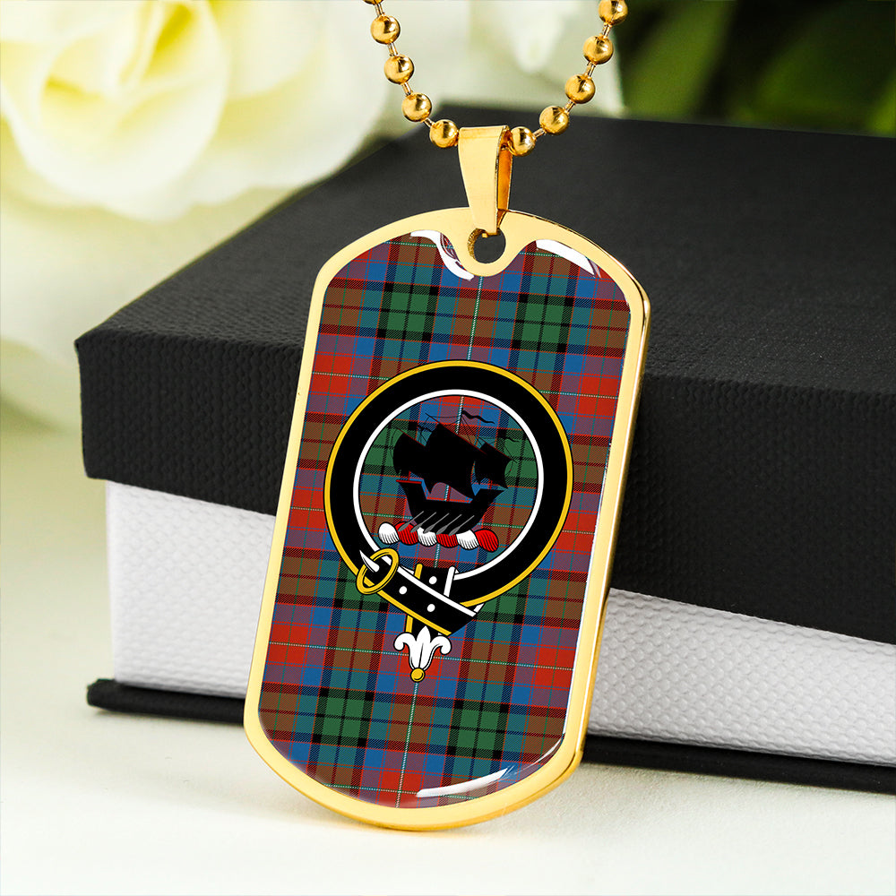 MacInroy Rattray Ancient Clan Badge Classic Tartan Dog Tag Necklace