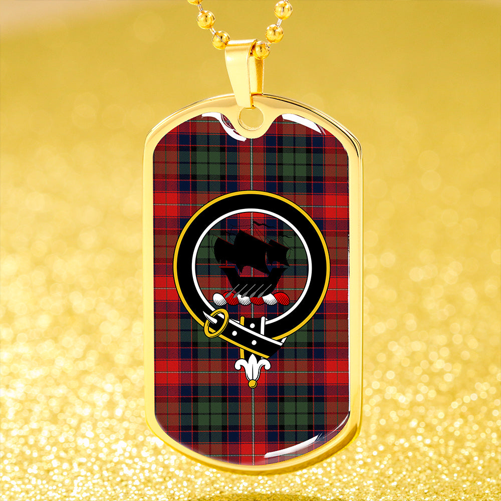 MacInroy Rattray Modern Clan Badge Classic Tartan Dog Tag Necklace