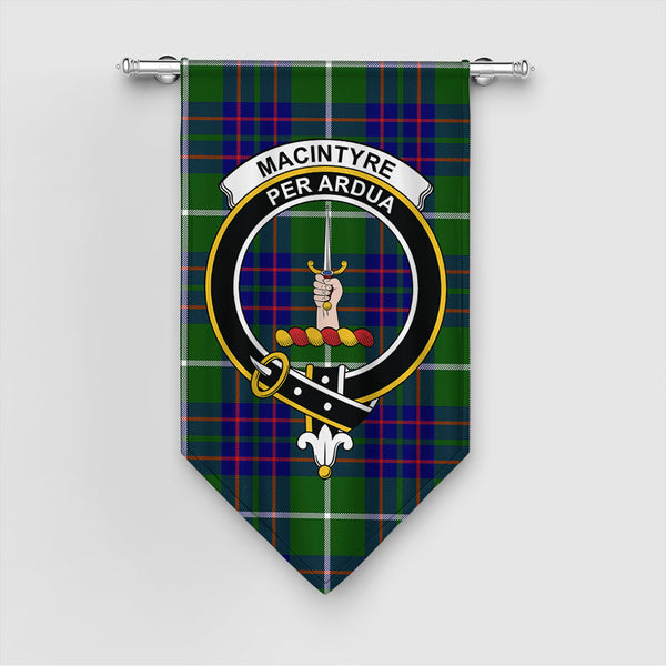 MacIntyre Hunting Modern Tartan Classic Crest Gonfalon