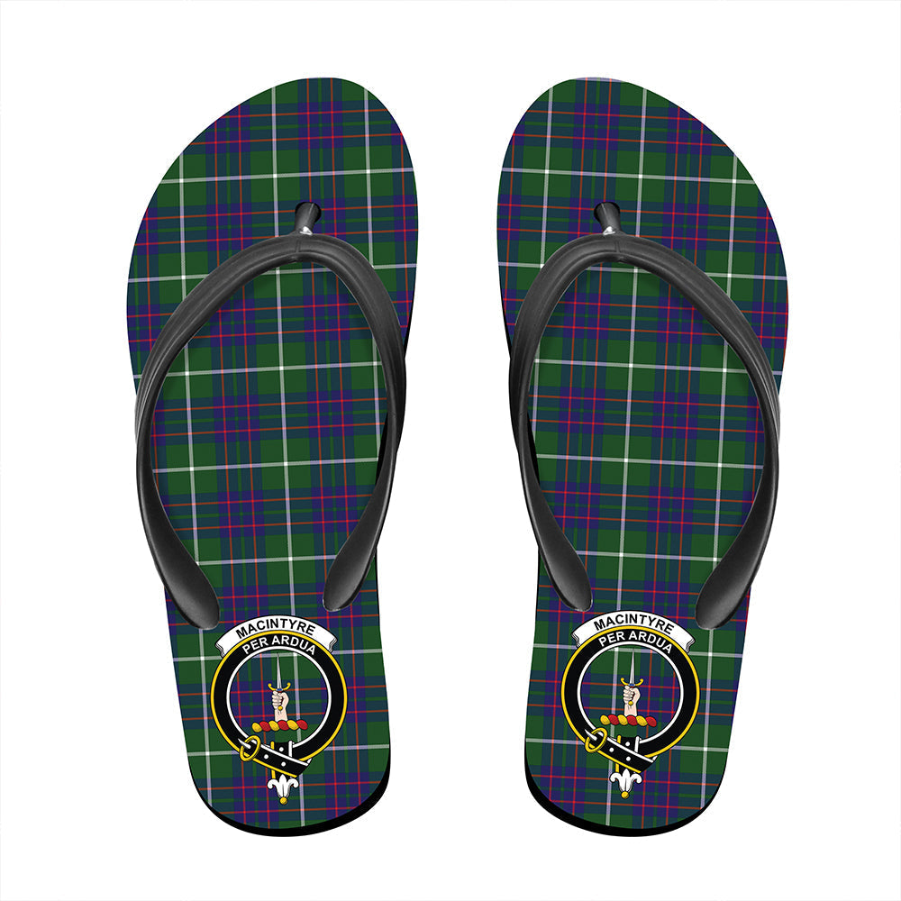 MacIntyre Hunting Modern Tartan Crest Flip Flop