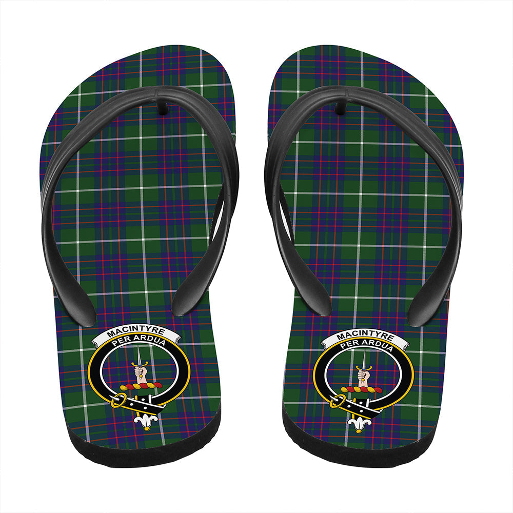 MacIntyre Hunting Modern Tartan Crest Flip Flop