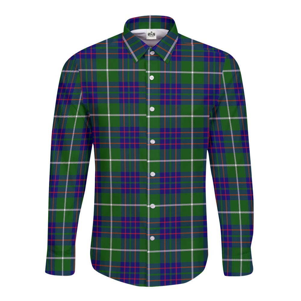 MacIntyre Hunting Modern Tartan Plaid Long Sleeve Button Shirt