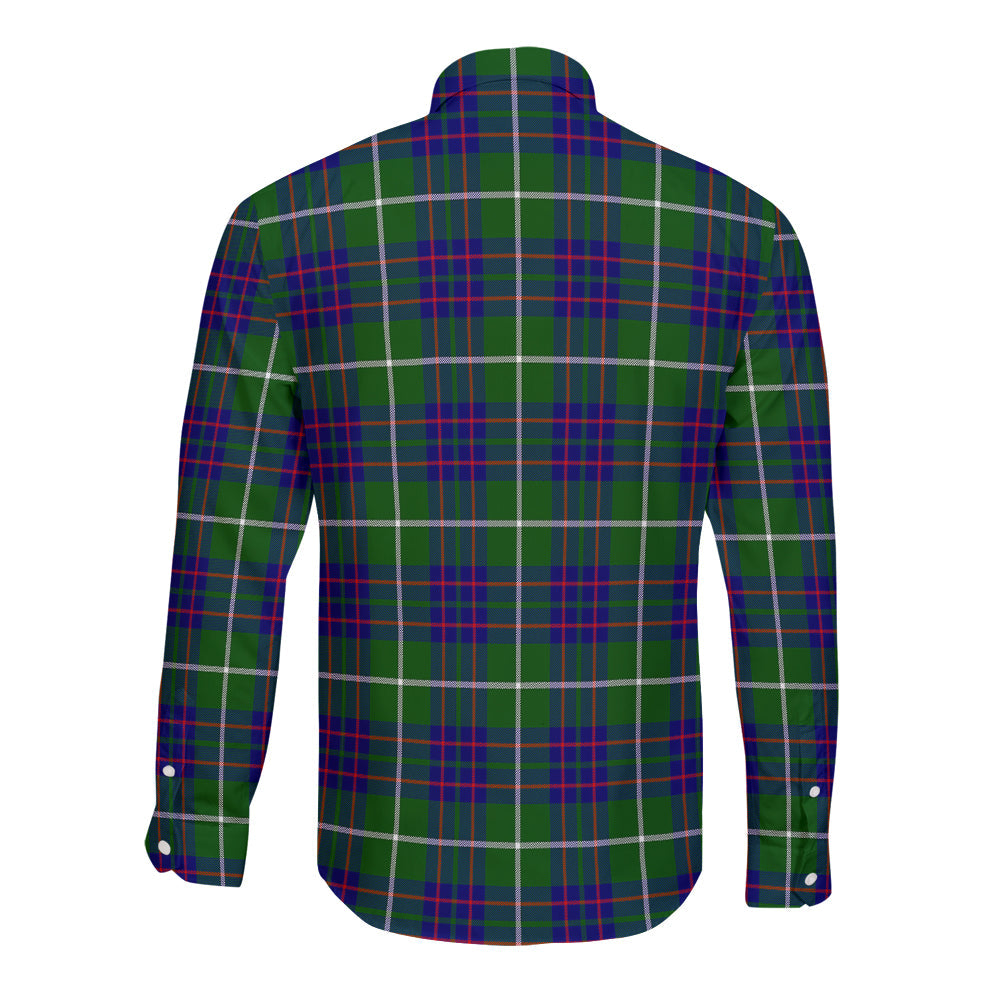 MacIntyre Hunting Modern Tartan Plaid Long Sleeve Button Shirt