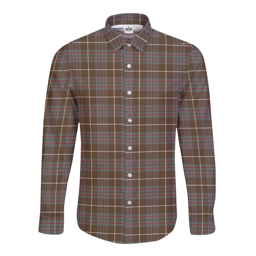 MacIntyre Hunting Weathered Tartan Plaid Long Sleeve Button Shirt