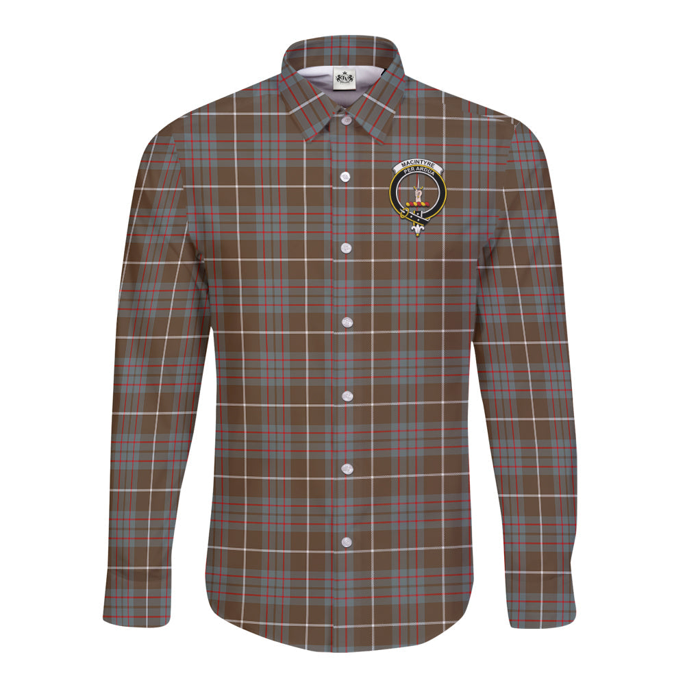 MacIntyre Hunting WeatheredTartan Crest Long Sleeve Button Shirt