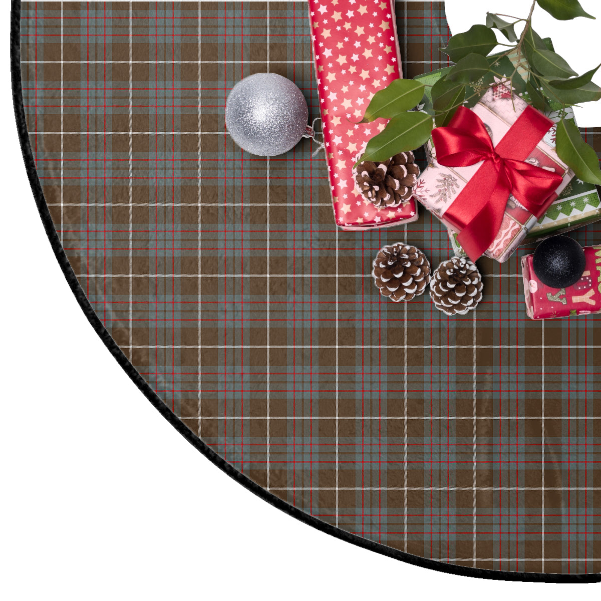 MacIntyre Hunting Weathered Tartan Plaid Christmas Tree Skirt