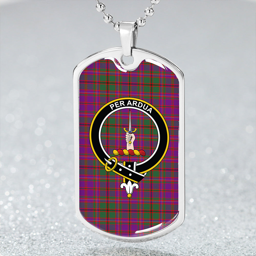 MacIntyre of Glenorchy Modern Clan Badge Classic Tartan Dog Tag Necklace