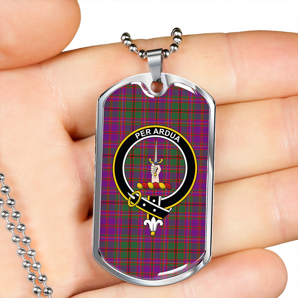 MacIntyre of Glenorchy Modern Clan Badge Classic Tartan Dog Tag Necklace