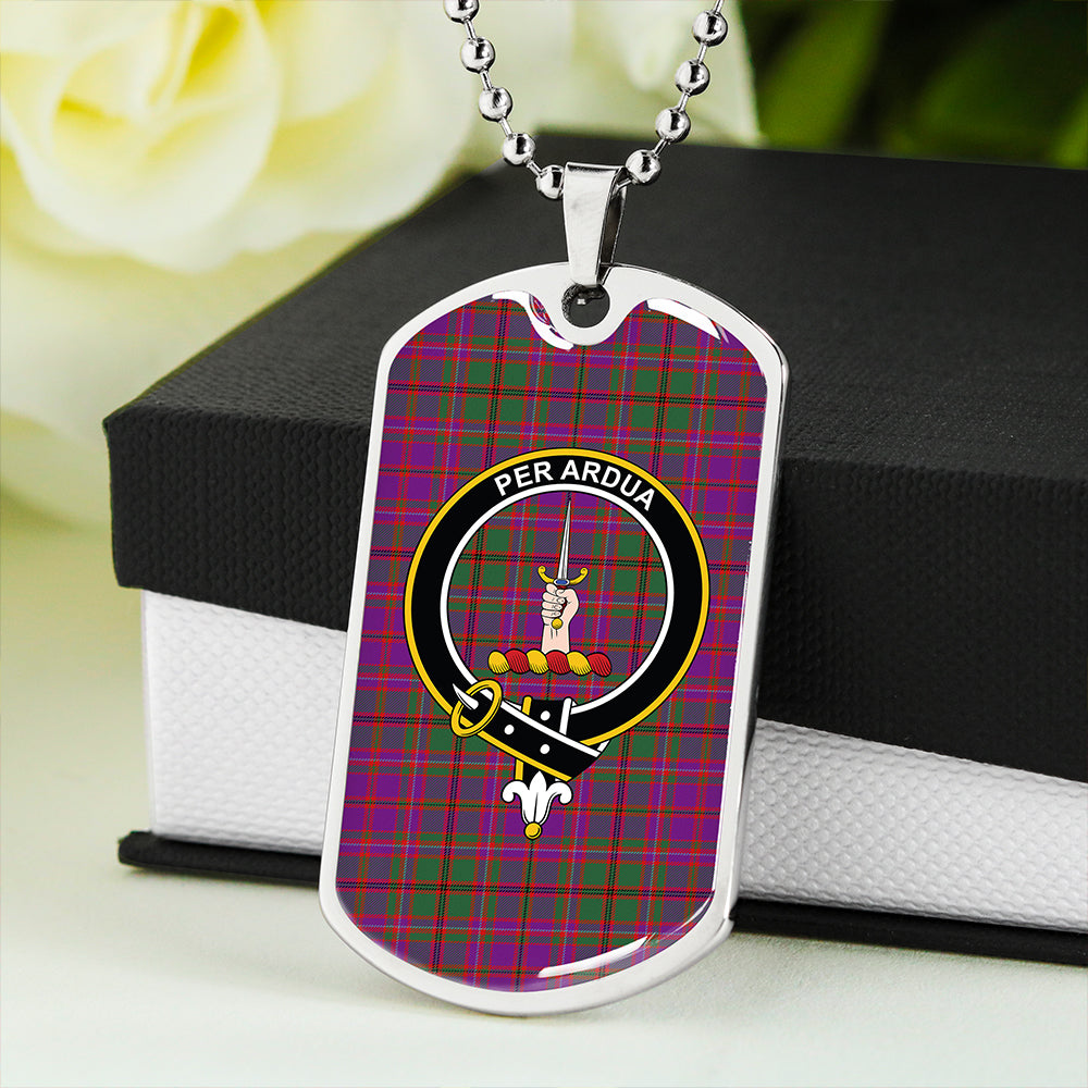 MacIntyre of Glenorchy Modern Clan Badge Classic Tartan Dog Tag Necklace