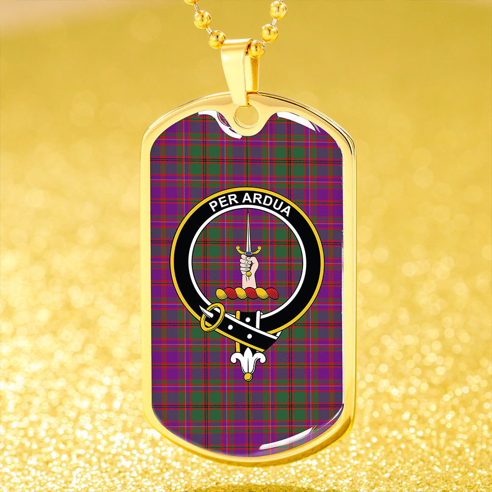 MacIntyre of Glenorchy Modern Clan Badge Classic Tartan Dog Tag Necklace