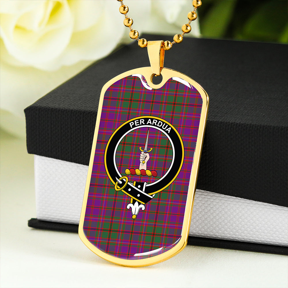MacIntyre of Glenorchy Modern Clan Badge Classic Tartan Dog Tag Necklace