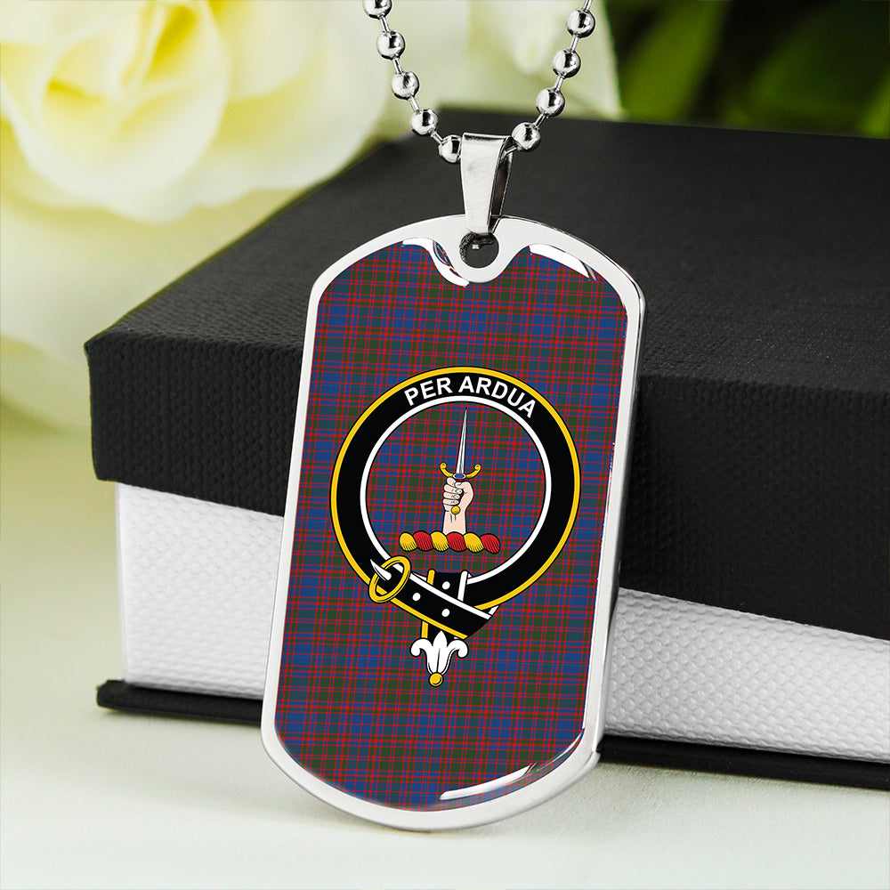 MacIntyre of Littleport Modern Clan Badge Classic Tartan Dog Tag Necklace
