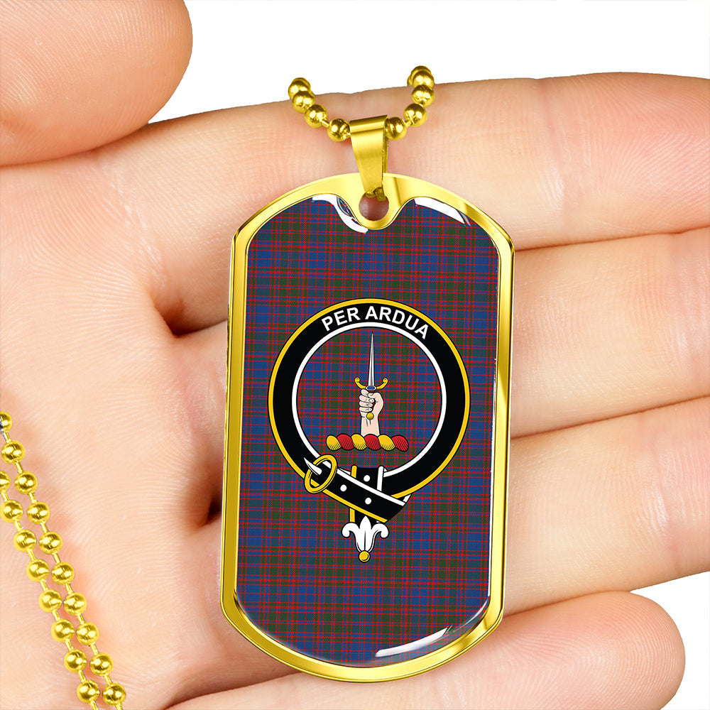 MacIntyre of Littleport Modern Clan Badge Classic Tartan Dog Tag Necklace