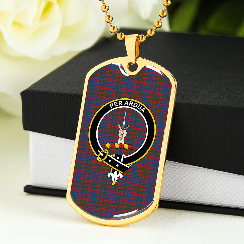 MacIntyre of Littleport Modern Clan Badge Classic Tartan Dog Tag Necklace
