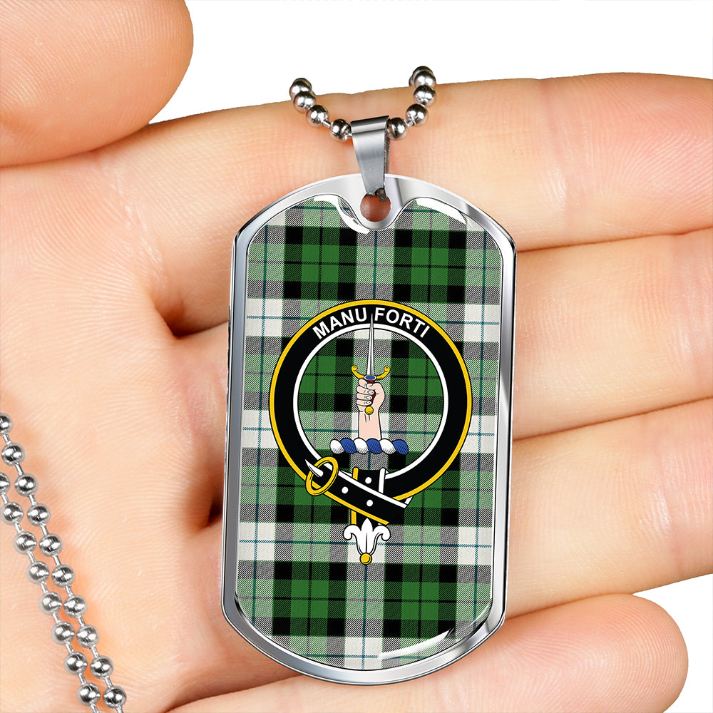 MacKay Dress Ancient Clan Badge Classic Tartan Dog Tag Necklace