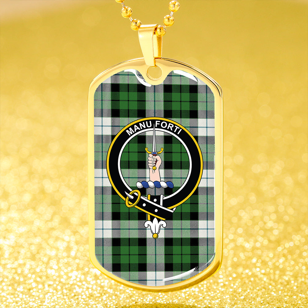 MacKay Dress Ancient Clan Badge Classic Tartan Dog Tag Necklace