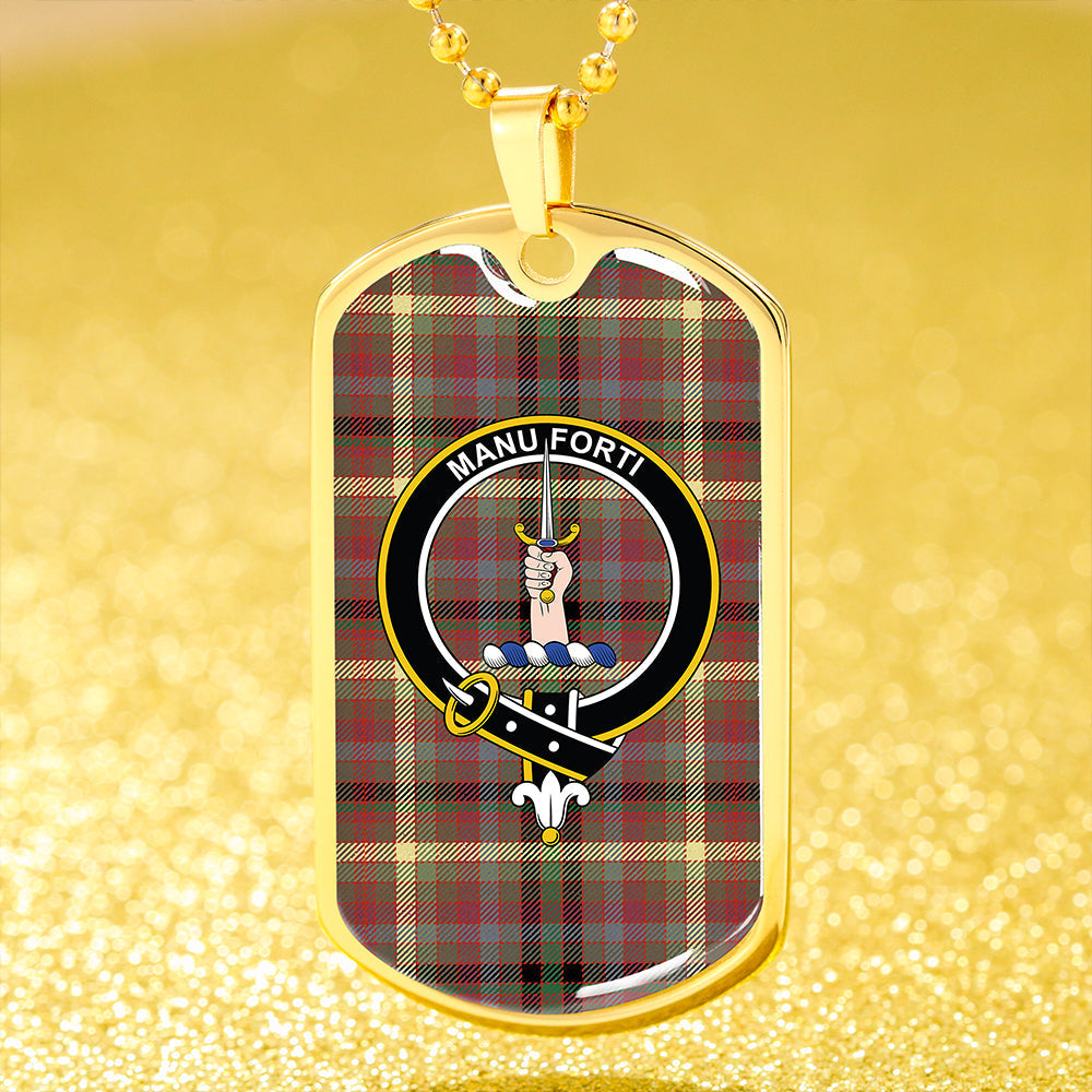 MacKay of Strathnaver Ancient Clan Badge Classic Tartan Dog Tag Necklace